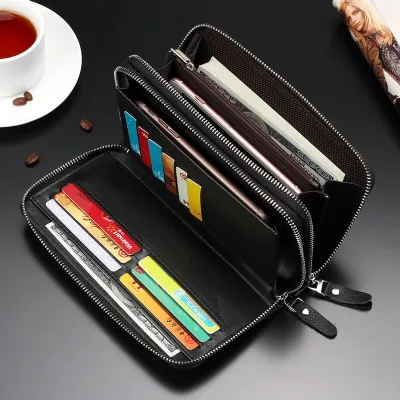 Premium Leather Business Clutch Bag with Spacious Interior