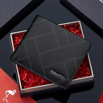 William Polo Genuine Leather Short Wallet – Elegant & Practical