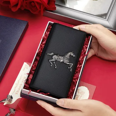 William Polo Premium Cowhide Leather Long Wallet | Elegant & Functional