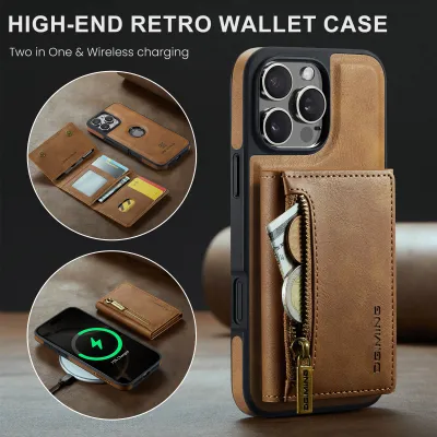 iPhone 16 Pro Max All Model wireless charging phone case IP15 Pro Max magnetic card holder protective cover