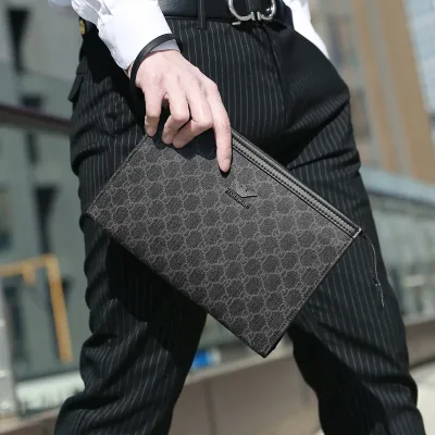 Business Men's Hand Loop Clutch Bag – Envelope Style, Large Capacity Organizer