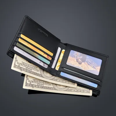 William Polo Genuine Leather Ultra thin Short Wallet