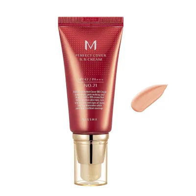 [Missha] M Perfect Cover B.B Cream (50ml) - Shade #21 Light Beige