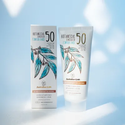 Australian Gold Botanical Sunscreen Tinted Face Sunscreen Lotion – Medium To Tan – (88ml)