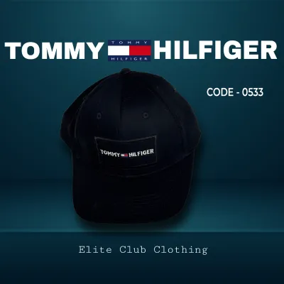 Men's T o m m y H i l f i g e r Cap (S-2) -Black