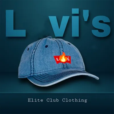 Men's L e v is Denim Cap (S-1)-Light Blue	