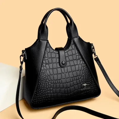 Crocodile Pattern Luxury Handbag