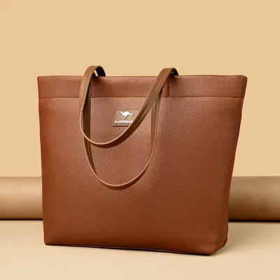 Soft Leather  Bucket Tote