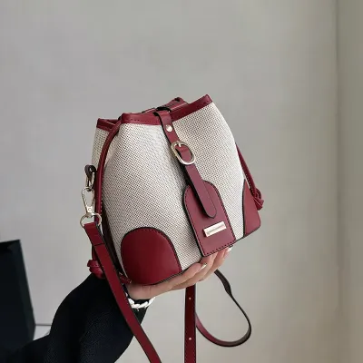 Imperial Grace Crossbody Bucket Bag