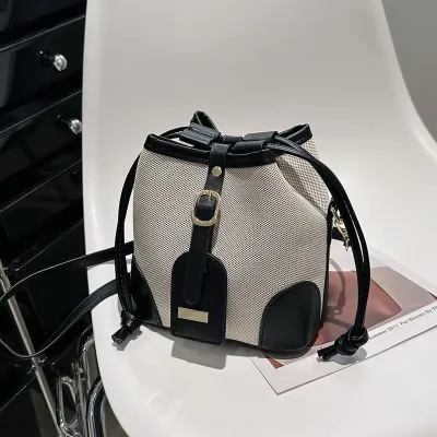 Imperial Grace Crossbody Bucket Bag
