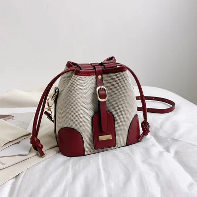 Imperial Grace Crossbody Bucket Bag
