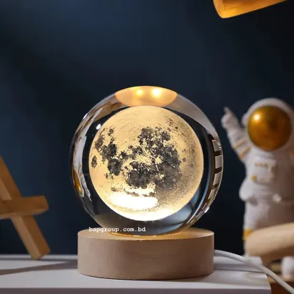 Color Changing LED 3D Crystal Ball (7 Color Base)