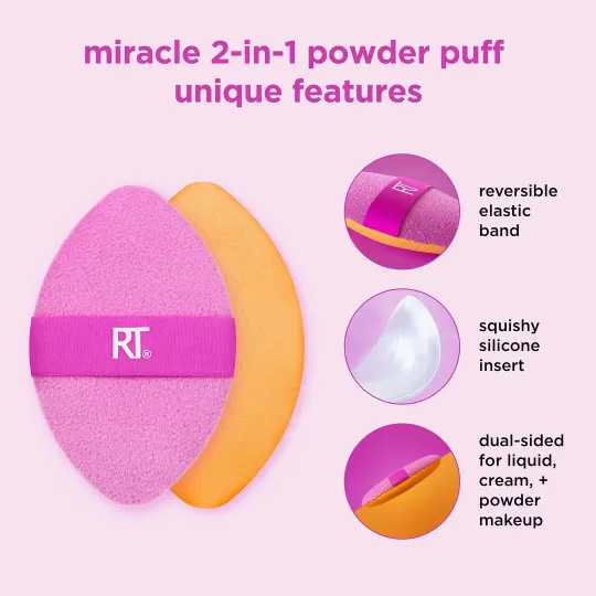 Real Techniques Miracle 2 in 1 Dual Sided Powder Puff