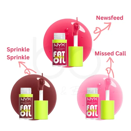 NYX Home Alone Fat Oil Lip Trio – Variation 3 | Limited Edition | Hydrating Lip Oils