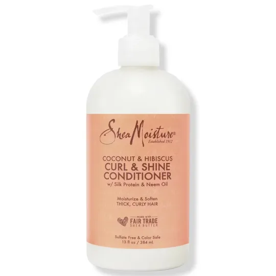 Shea Moisture Coconut and Hibiscus Curl and Shine Conditioner (384ml)