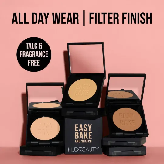 Huda Beauty Easy Bake and Snatch Pressed Powder 