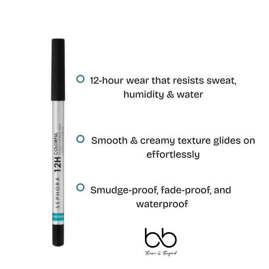 Sephora Collection 12H Colorful Waterproof Eye Pencil 
