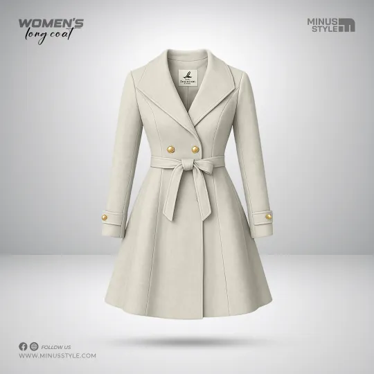 Woman Long Coat- Off White