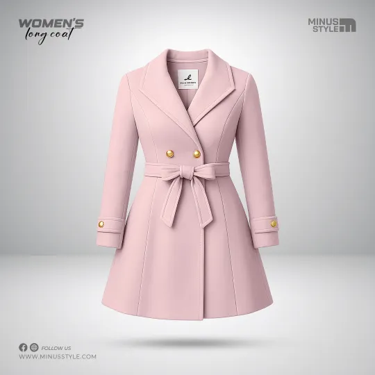 Woman Long Coat- Purple