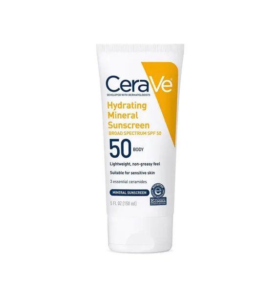 Cerave Hydrating Mineral Sunscreen SPF50 Body 150ml