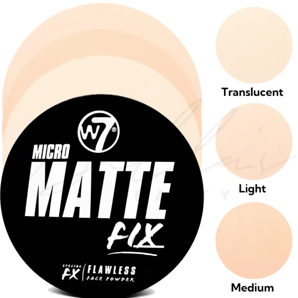 W7 Micro Matte Fix Flawless Face Powder