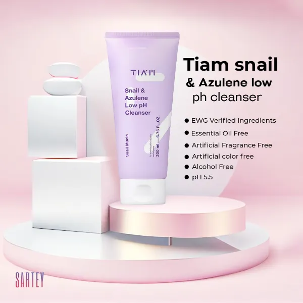 Tiam Snail & Azuline Low Ph Facewash 200 ml