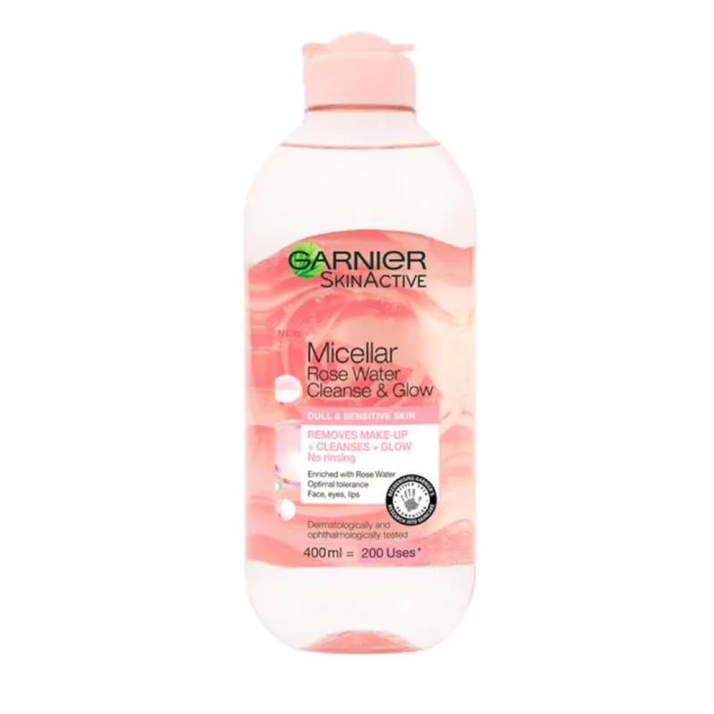 Garnier Micellar Rose Glow Cleansing Water (400Ml) - B&Amp;B