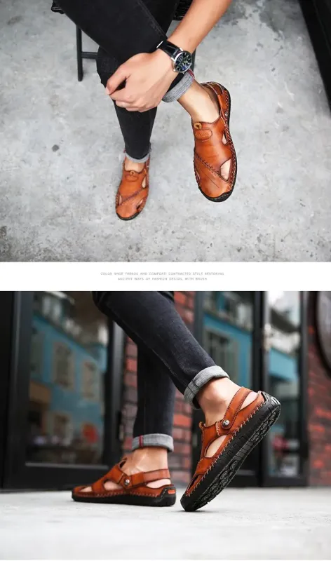 Genuine Leather Sandals 2 DIS 1