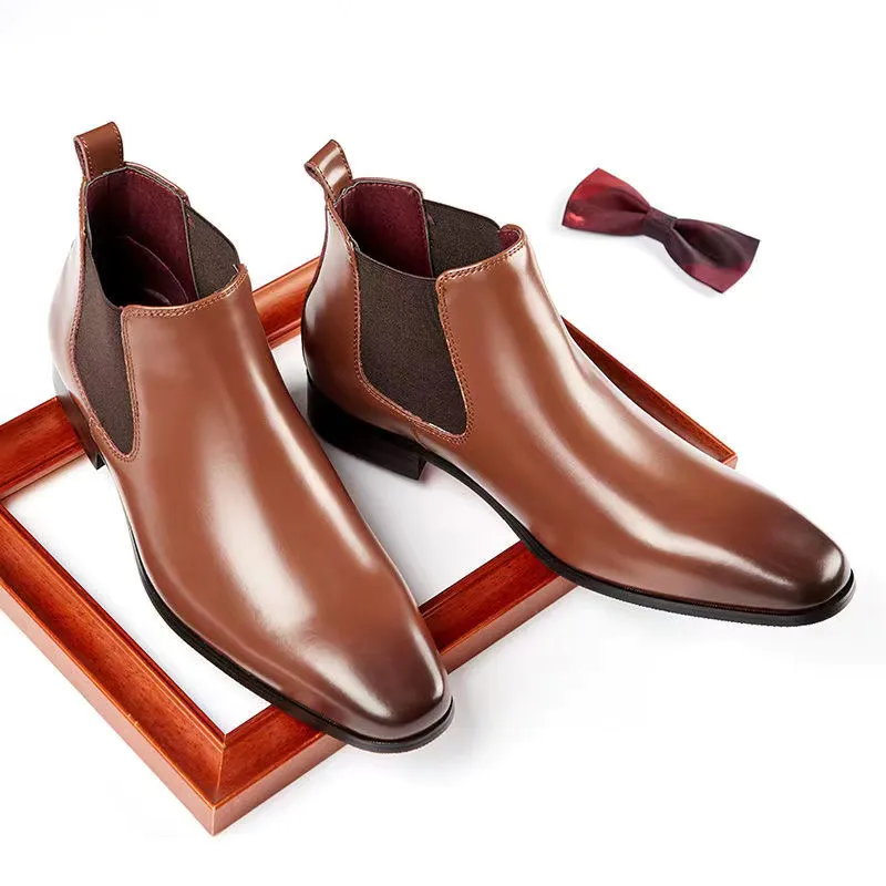 Business Class Genuine Leather Chelsea Boot 1