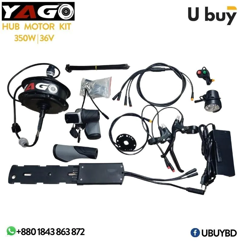 YAGO Smart Electric Cycle Conversion Hub Motor Kit Set (350W 36V) Without Battery Ubuy