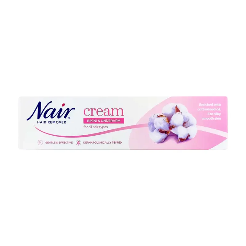 Nair Bikini & Underarm Hair Removal Cream 80ml Elegance