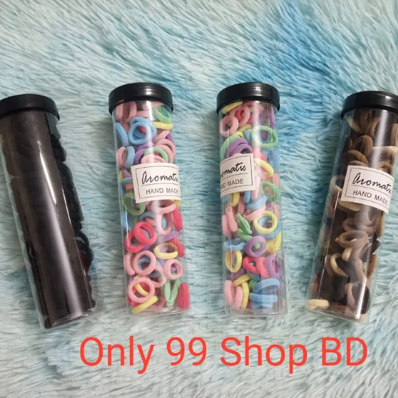 100 Pcs Colorful Rubber Band Hair Band Only 99 Shop BD