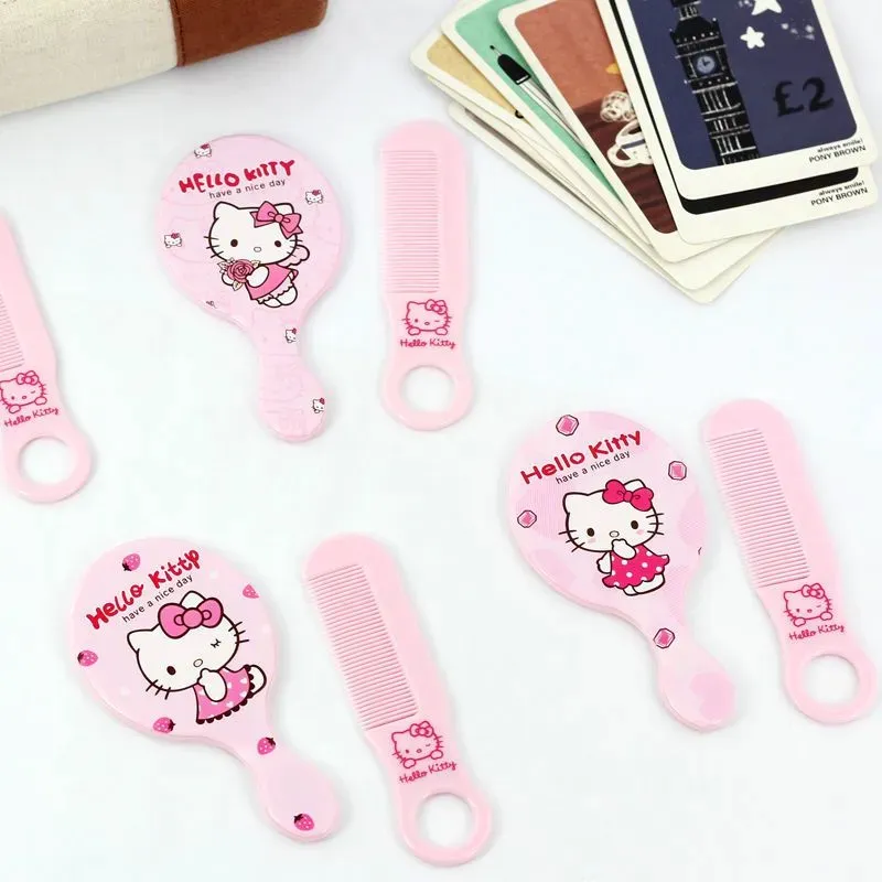 Portable Hello Kitty Comb Mirror Set - Only 99 Shop BD