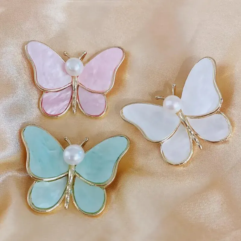 Big Butterfly Pearl Brooch/Hijab Pin - Only 99 Shop BD